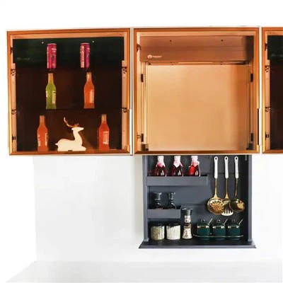 Kök Elektrisk neddragbar Förvaringskorg Hylllyft