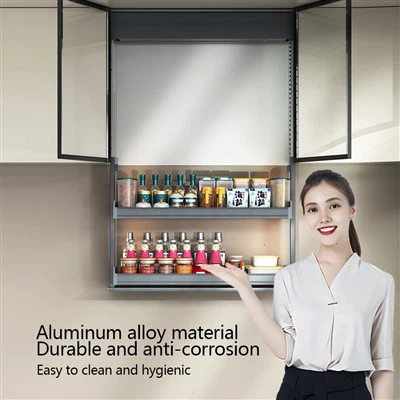 Kök Metall Dubbellager Elektrisk Lyft Kryddställ